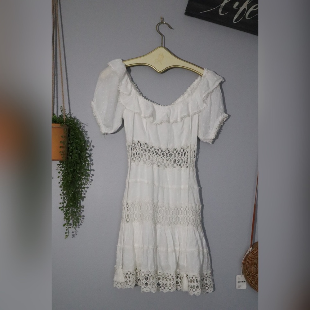 Free People MixedEmotions Off Shoulder Mini Dress - Picture 3 of 6